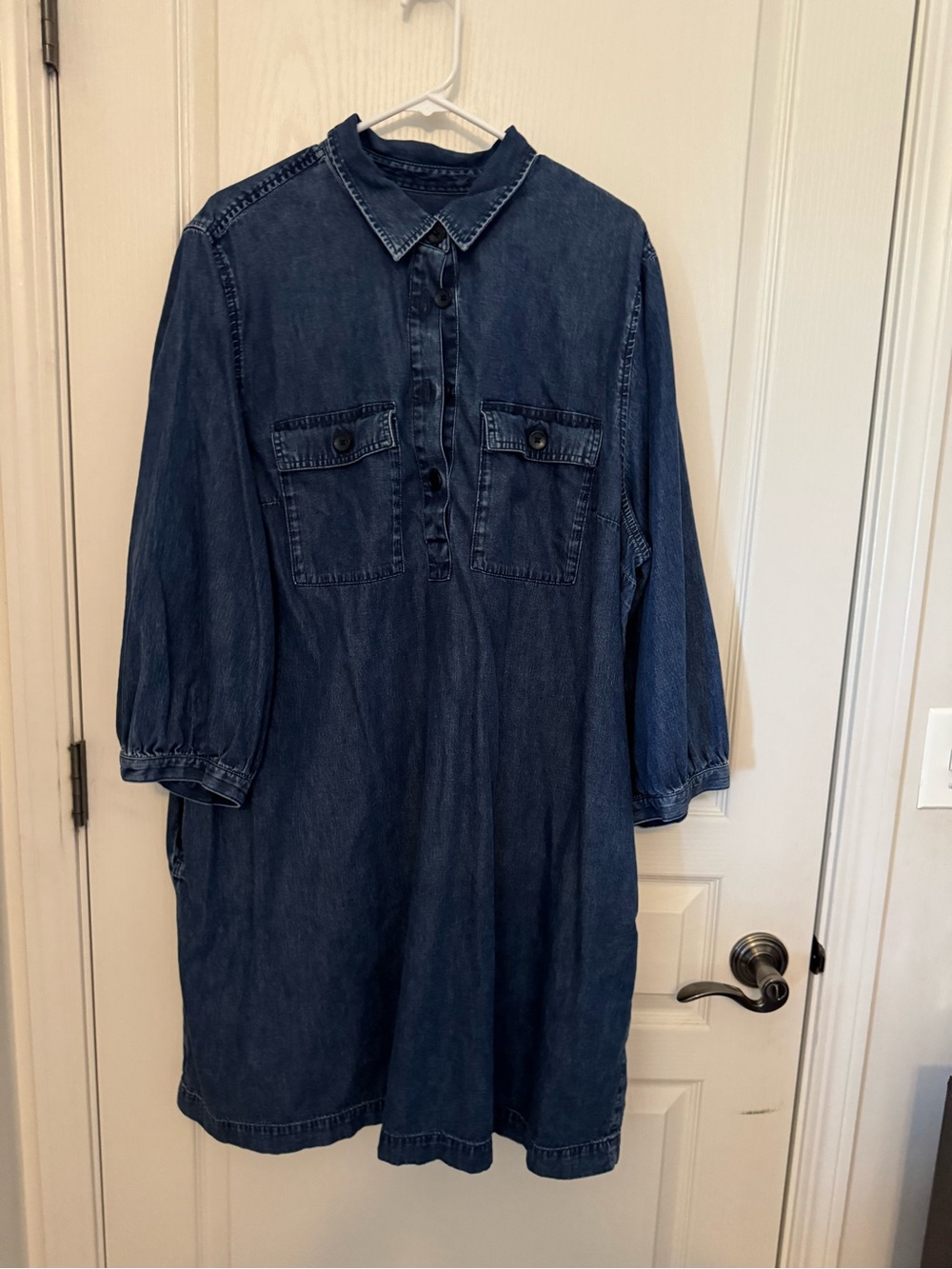 GAP Dark Indigo Denim Shirt Dress